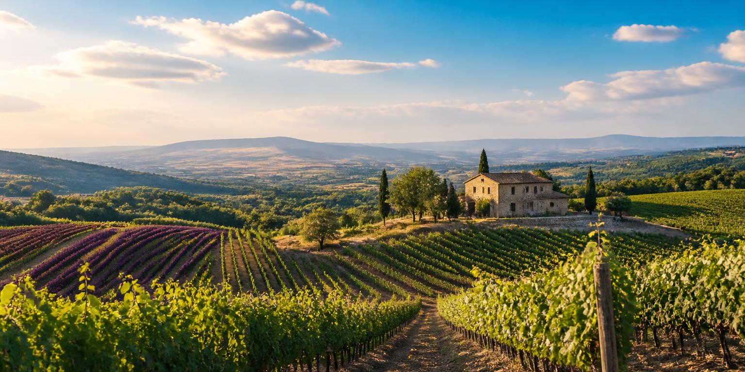 Vignobles français à l'heure dorée